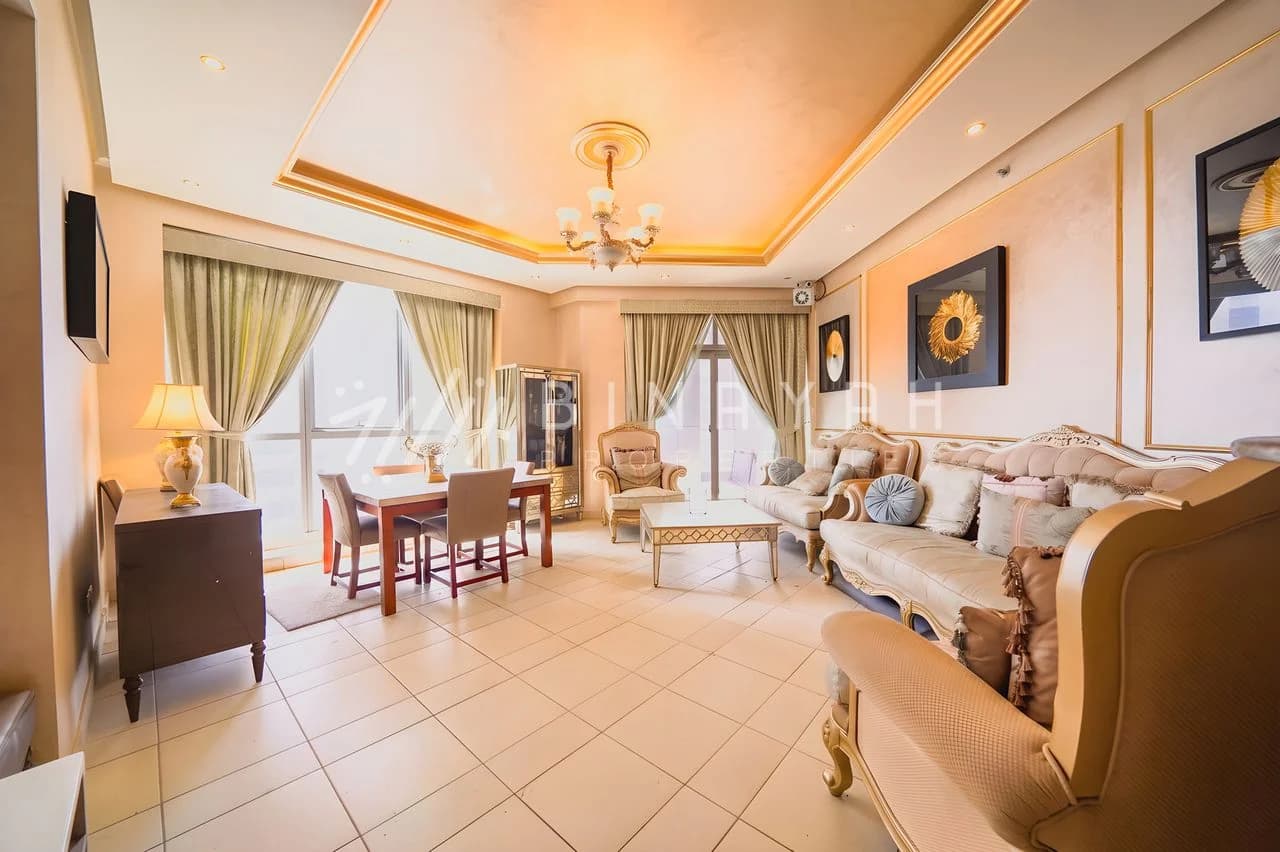 Partial Sea View Spacious 2 Bedroom Furnished