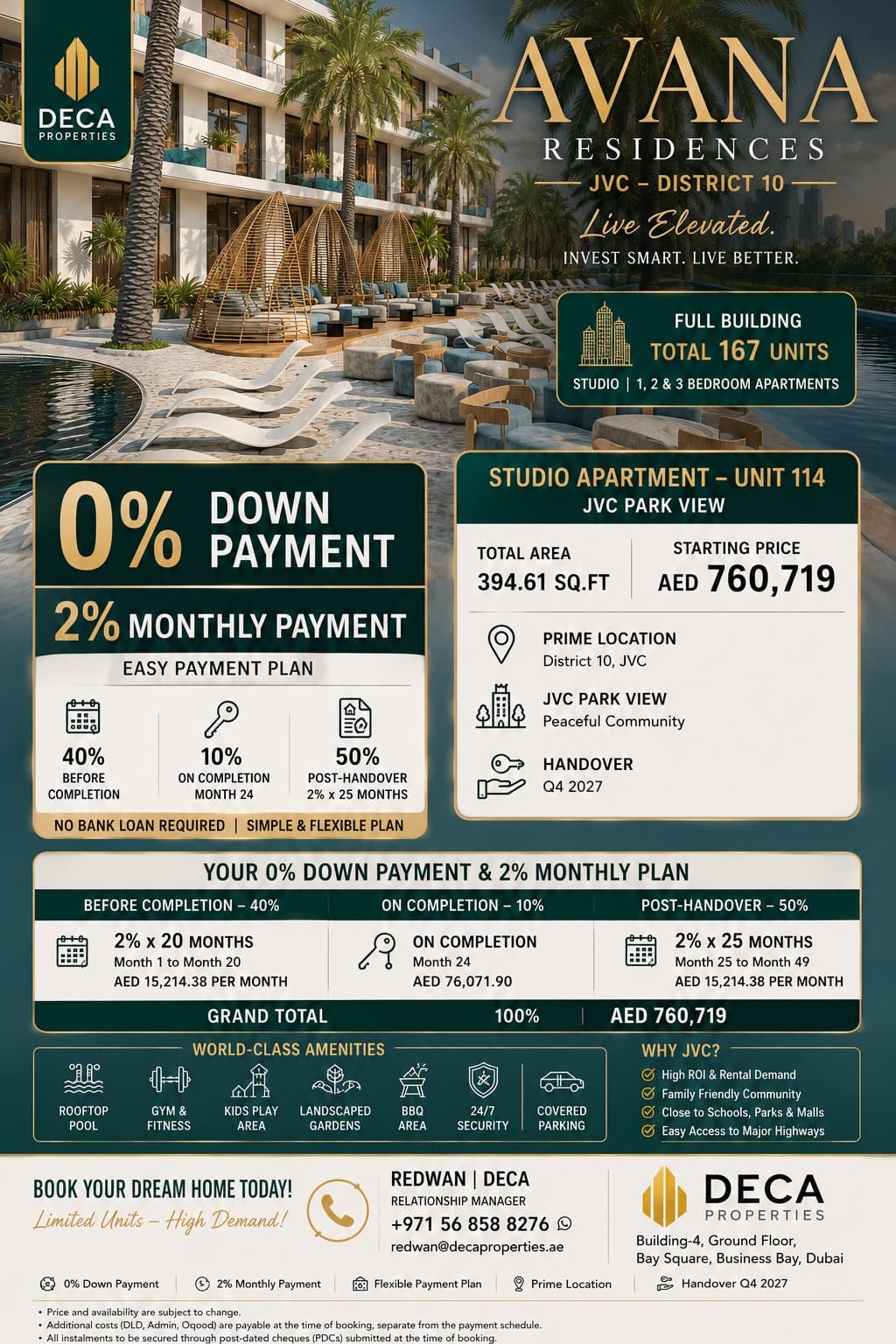 Avana Residences | JVC, District 10 by Deca Properties in JVC, Dubai exterior