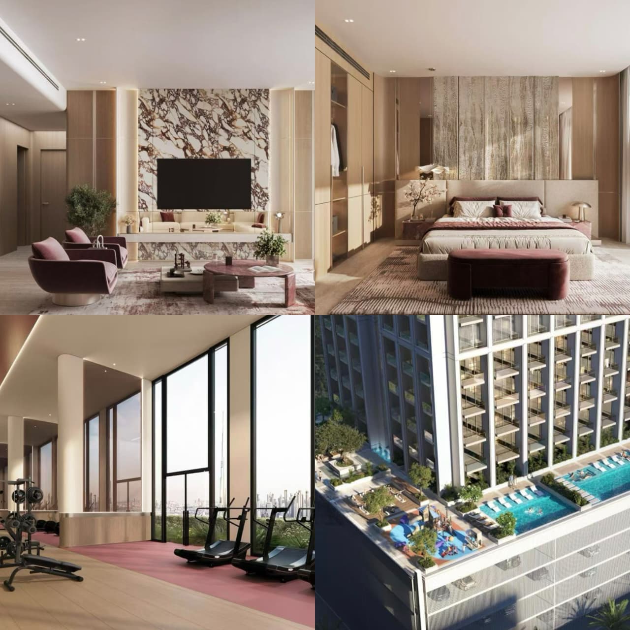 Binghatti Etherea 1BHK in JVC, Dubai exterior high-rise view