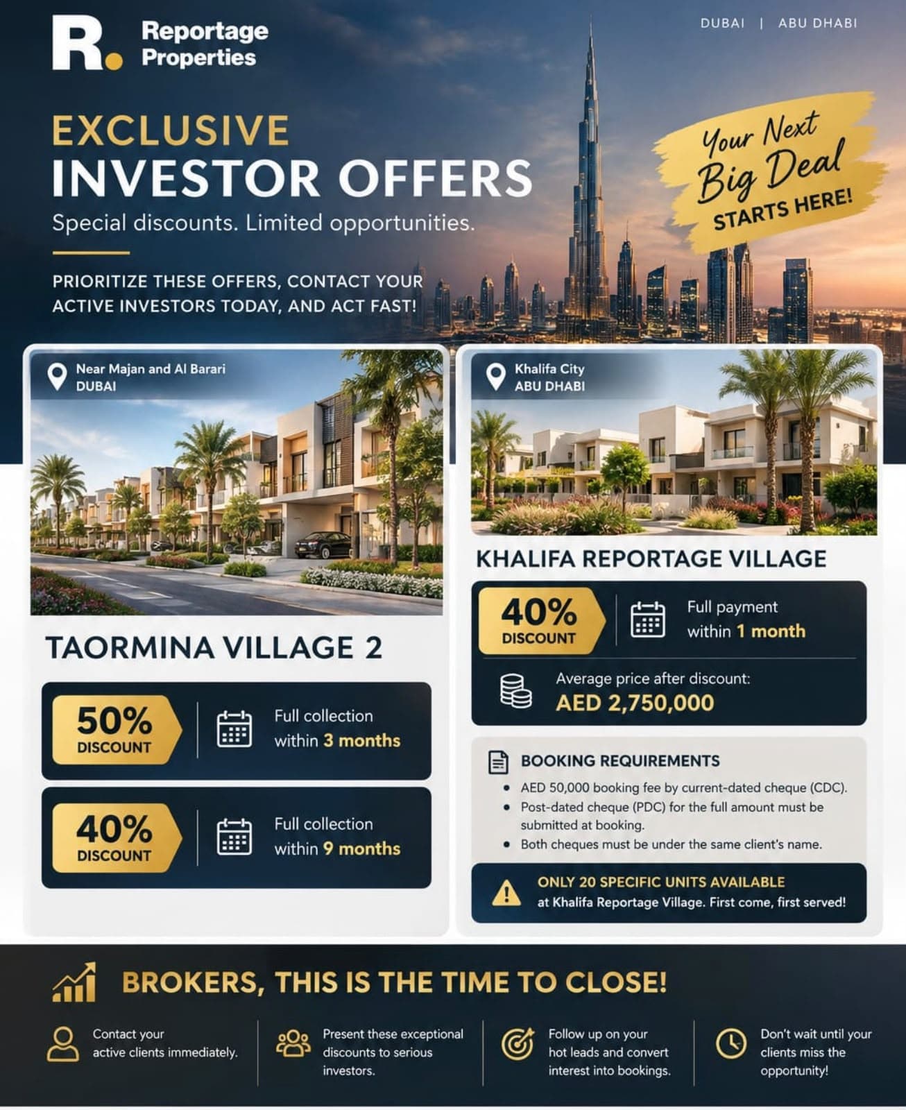 Taormina Village 2 apartments in Khalifa City, Abu Dhabi