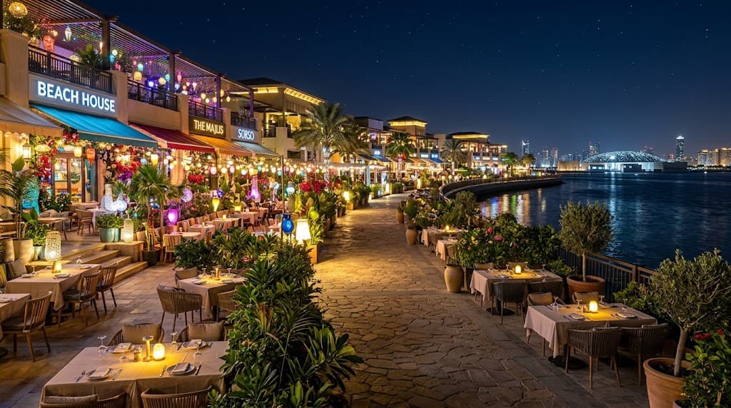 What is Mamsha Al Saadiyat Dine and Vibe weekend live music crawl?