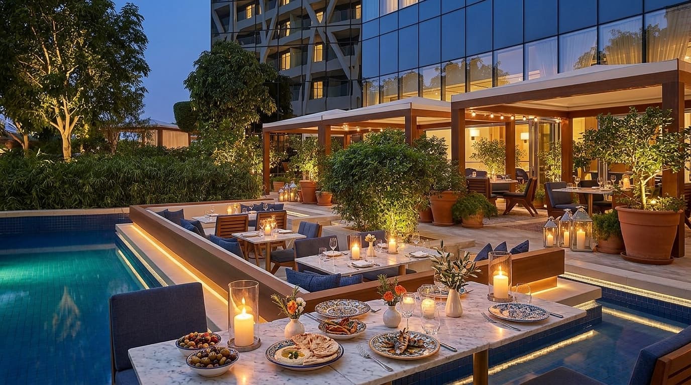 Why choose Alba Terrace at The Abu Dhabi EDITION for a slow evening meal?