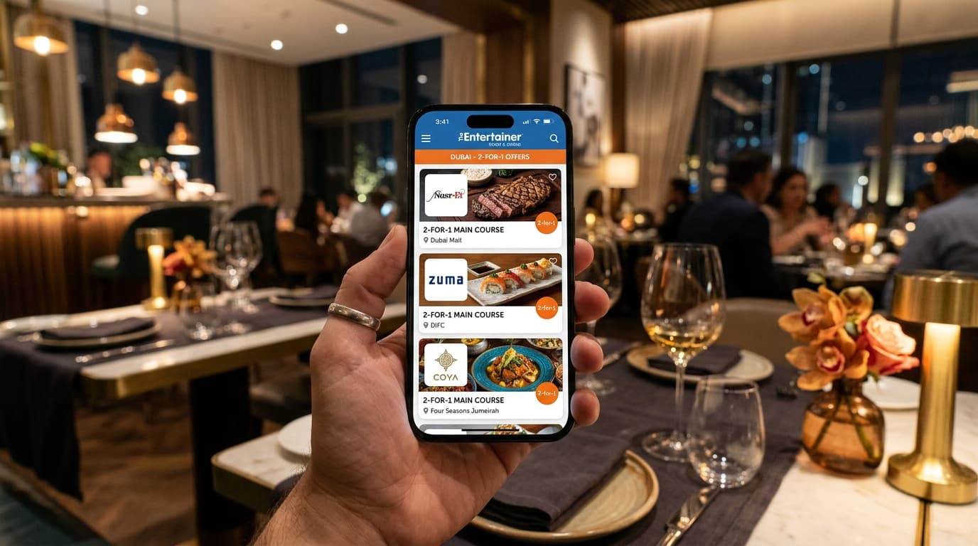 What offers does The Entertainer provide in Dubai?