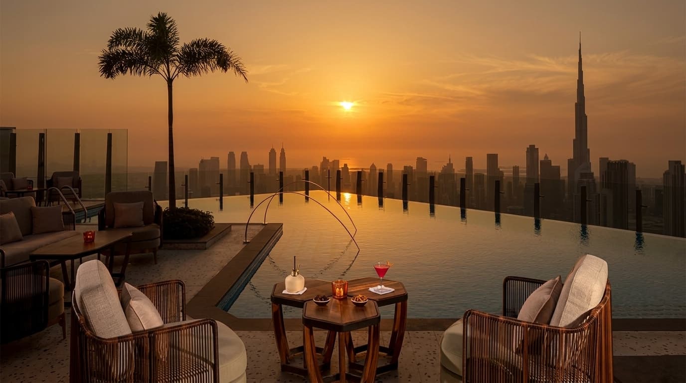 Which rooftop bar with skyline views was recommended in the original list?
