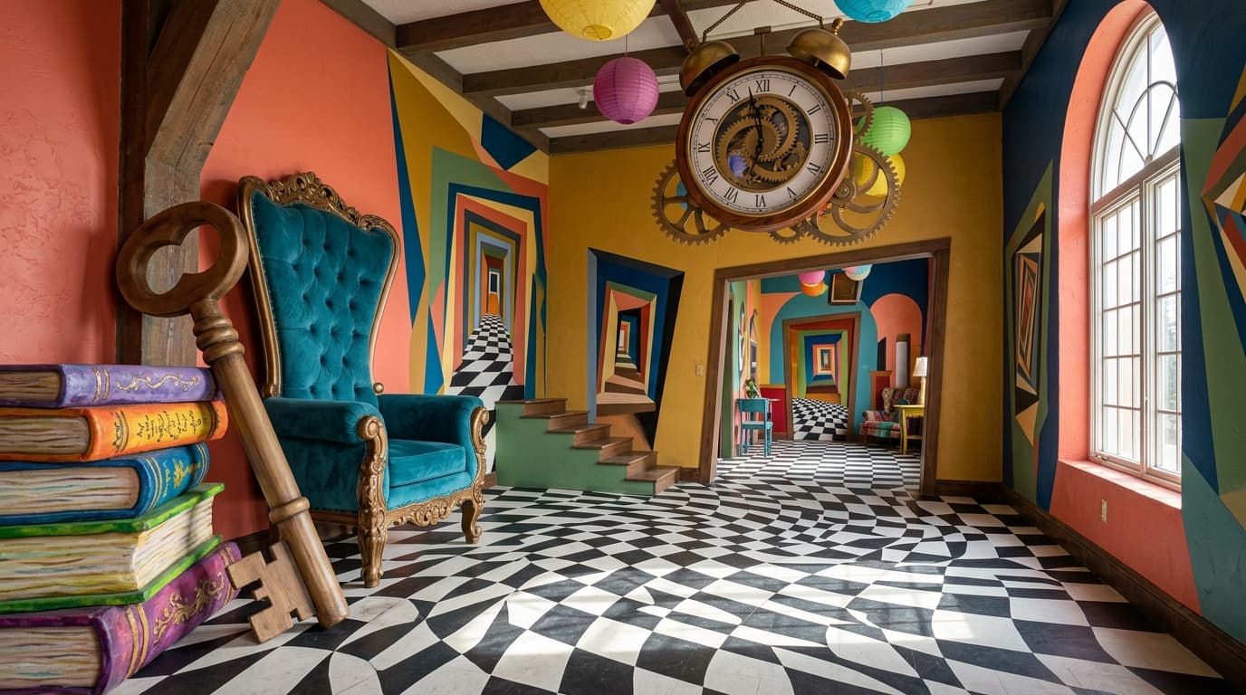 Which surreal backdrops in Dubai give dreamlike perspectives for photos?