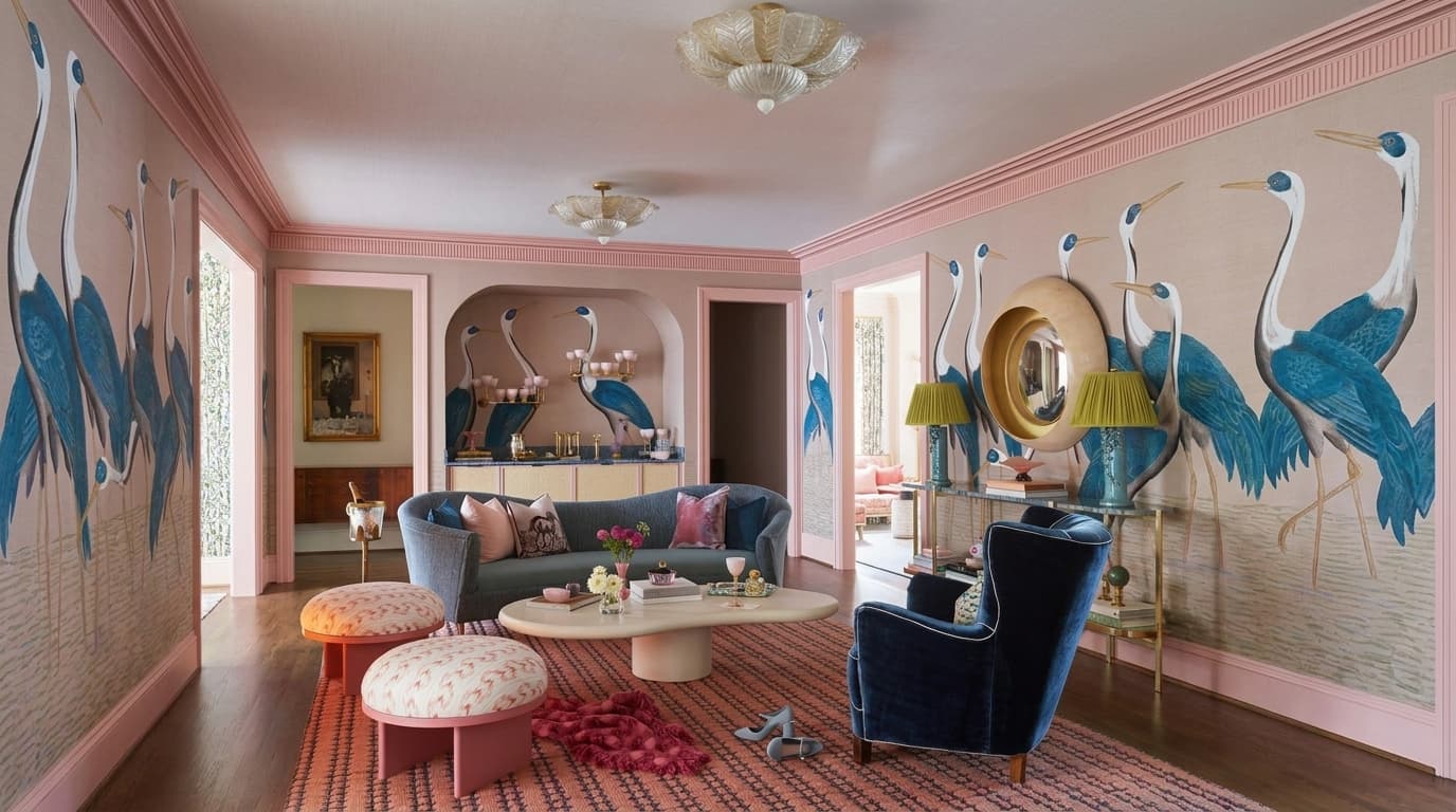 Where can I find candy-coloured rooms in Dubai for Instagram photos?