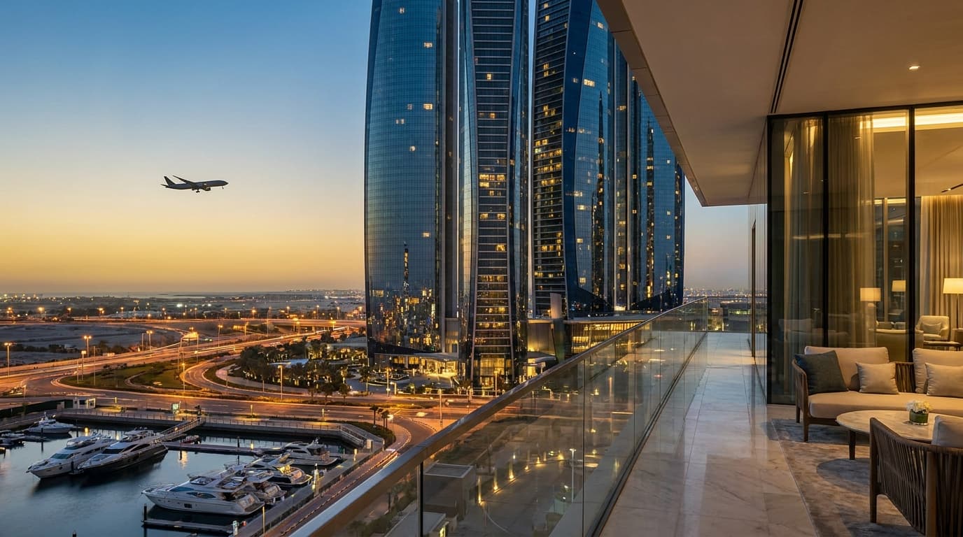 How is Abu Dhabi acting as the hub powering the route growth?