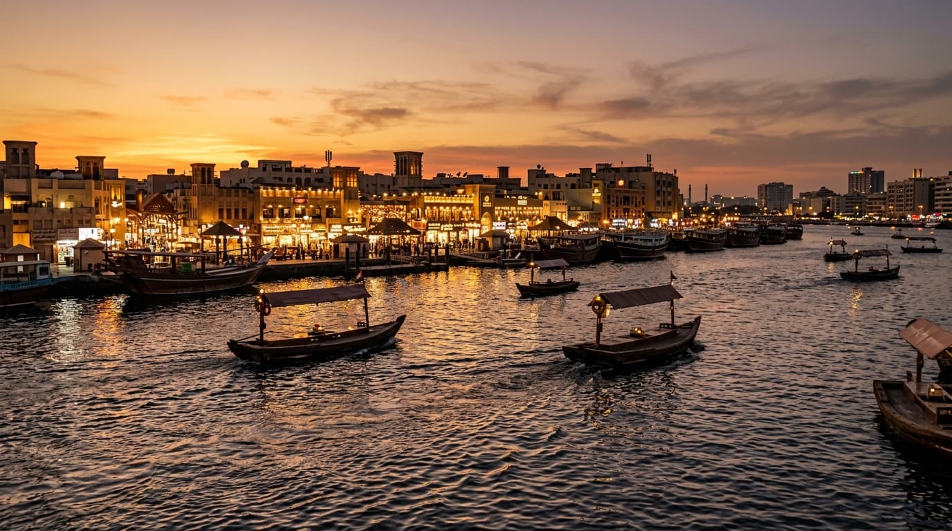 Why is Dubai Creek considered the city that began as a trading estuary?