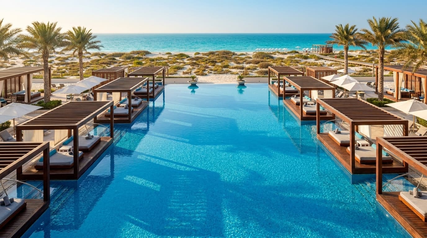 Saadiyat Beach Club Abu Dhabi: sand, sea and family amenities