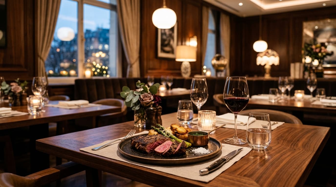 What does Leña's steak, starter and unlimited fries deal include and cost?