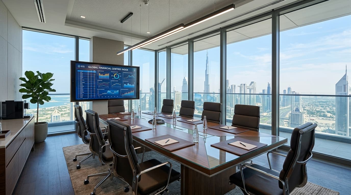 What does the Global Financial Centres Index ranking show for Dubai?