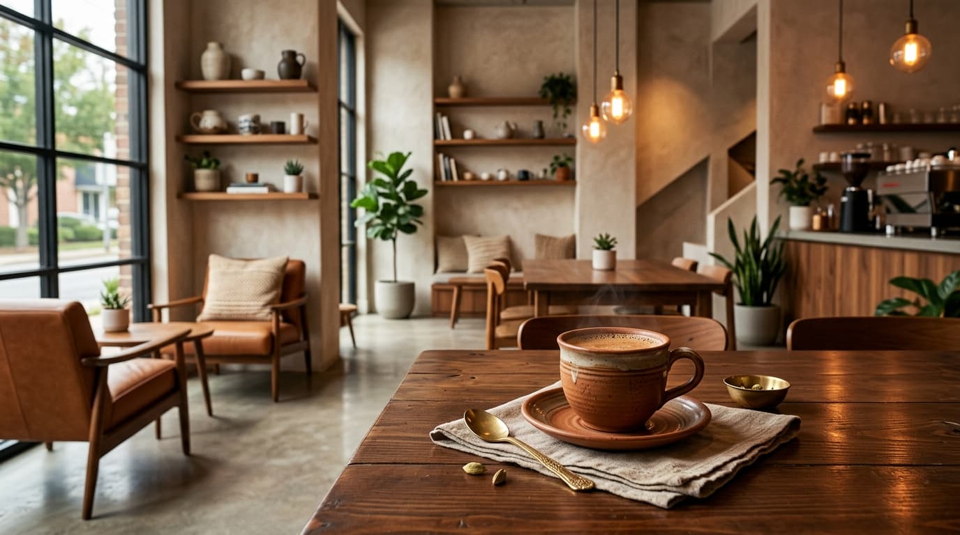 Cần chờ gì tại Chai and Co. để có karak truyền thống trong quán hiện đại?