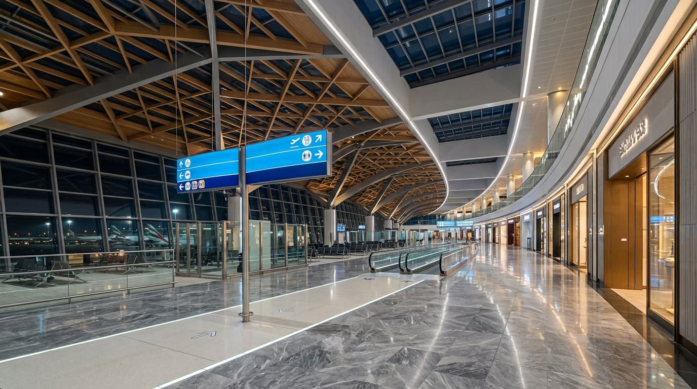 Can I use Dubai International Airport as a morning walking route this weekend?