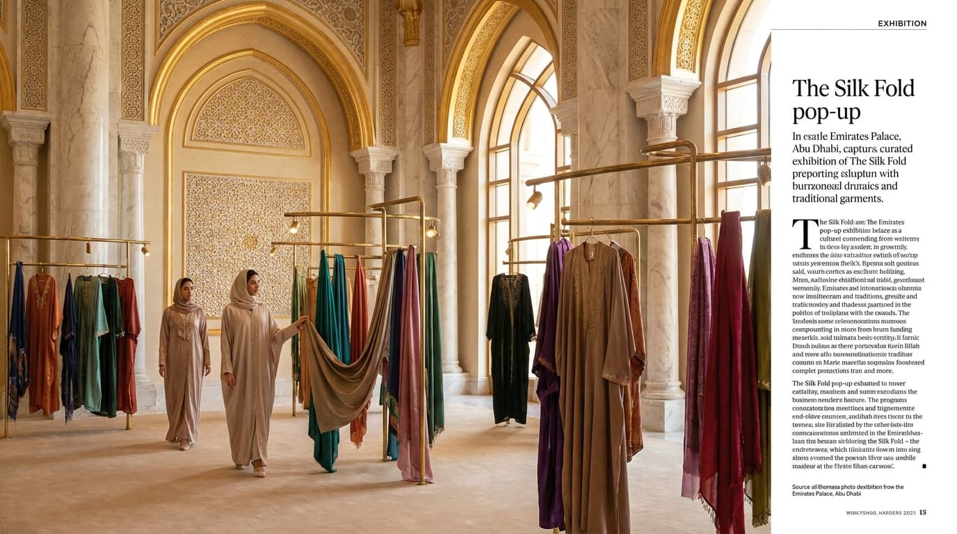 What is The Silk Fold pop-up at Emirates Palace in Abu Dhabi this week?