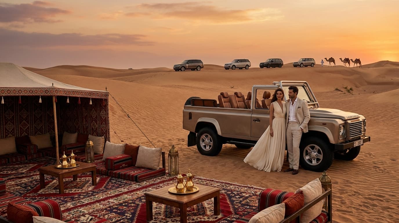 Where do celebrities go for Dubai desert safaris and dune photos?