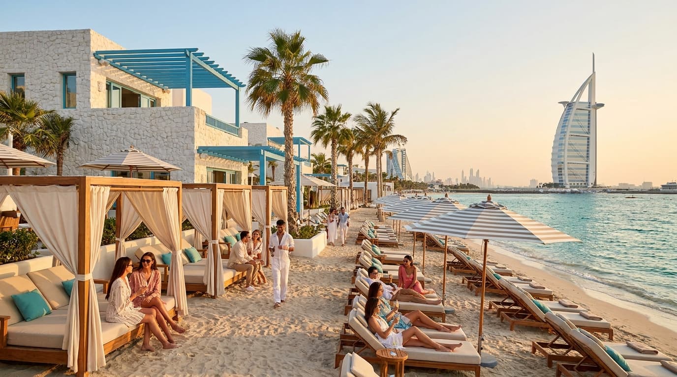 Where does Nammos bring Mykonos glamour to Jumeirah for celebrity guests?