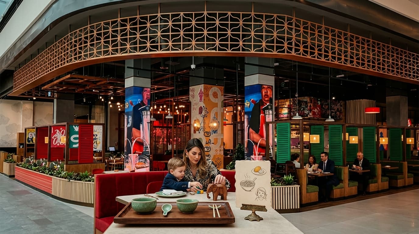 Rosa’s Thai Dubai Mall có bữa miễn phí giữa tuần cho trẻ nhỏ không?