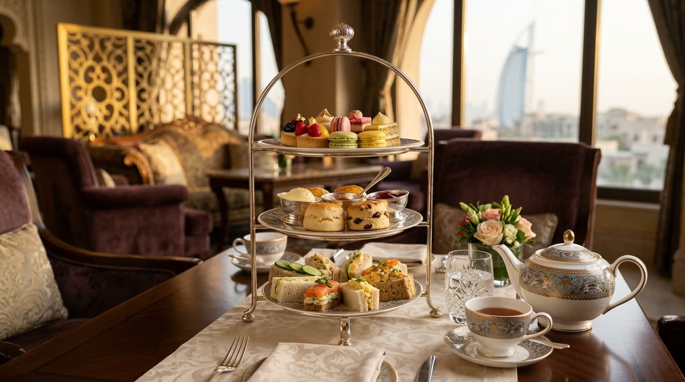 What should you expect from plush-setting afternoon tea and classic pastries?