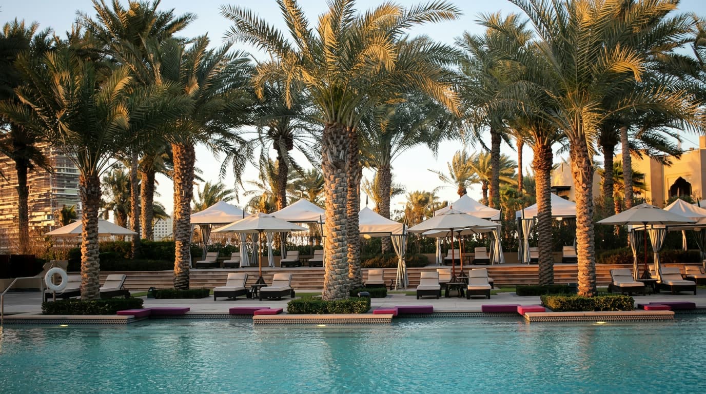 SĀN Beach Palm West Beach: what is the pool day experience and price?