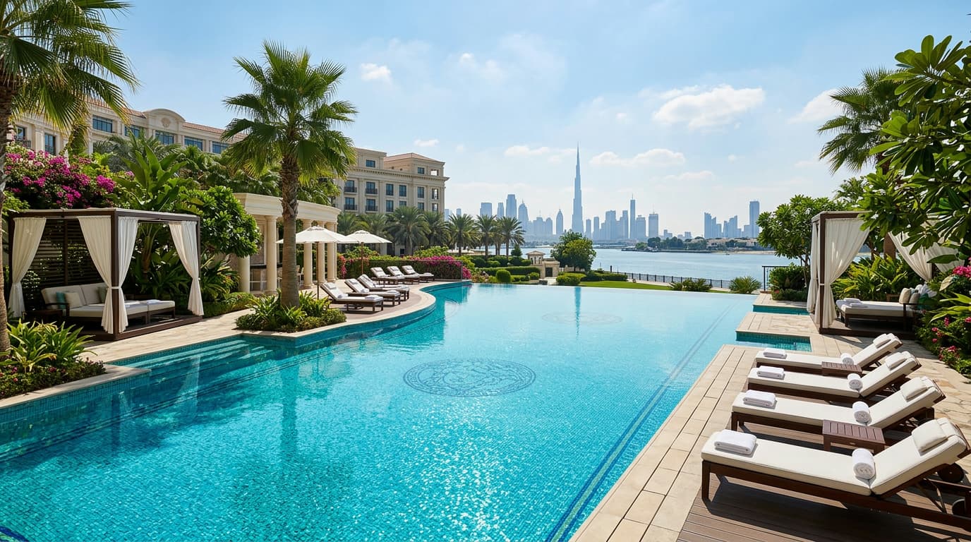 La Piscina at Palazzo Versace: what is the party pool day pricing structure?