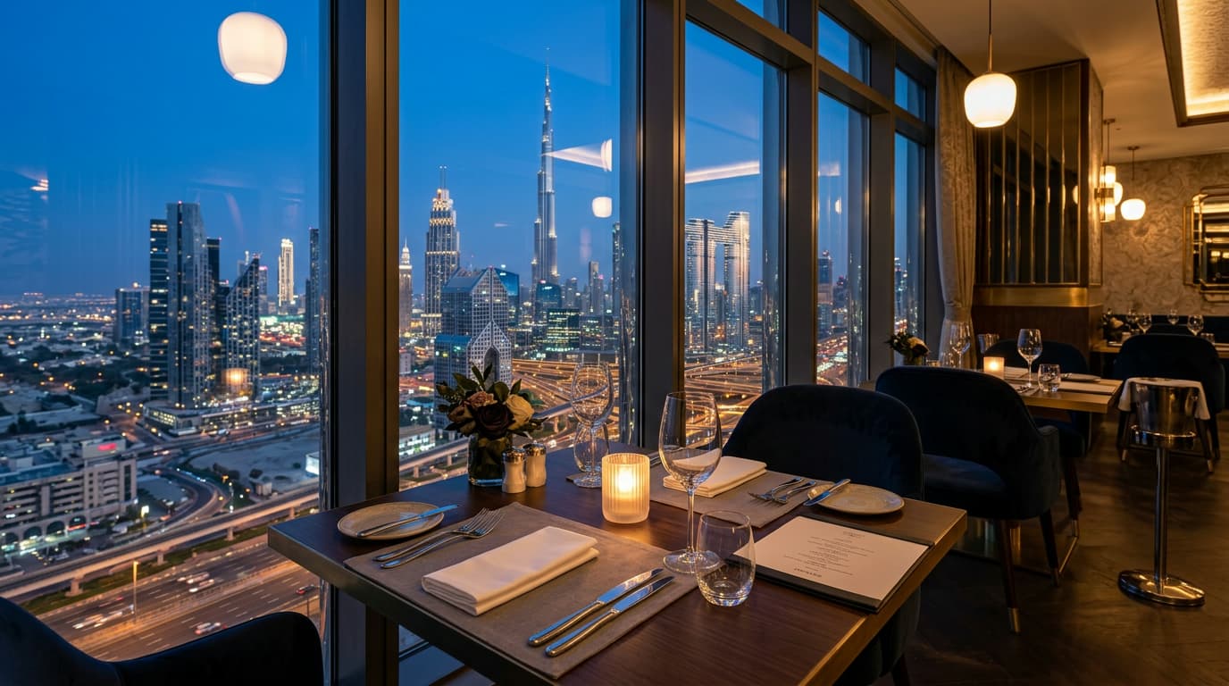 Чем выделяется Scandal Dubai для ужина с видом?