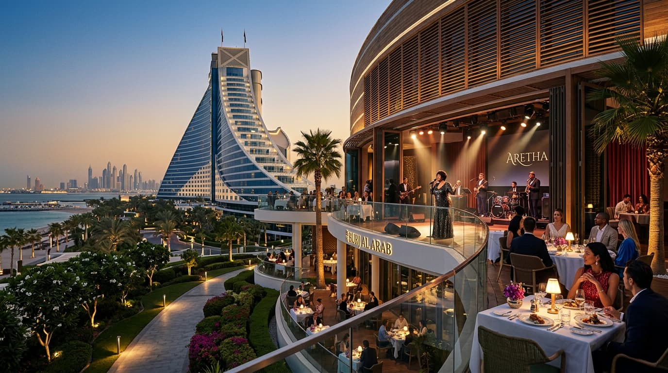 Подходит ли Aretha на Palm Jumeirah для тех, кто любит душевную живую музыку?