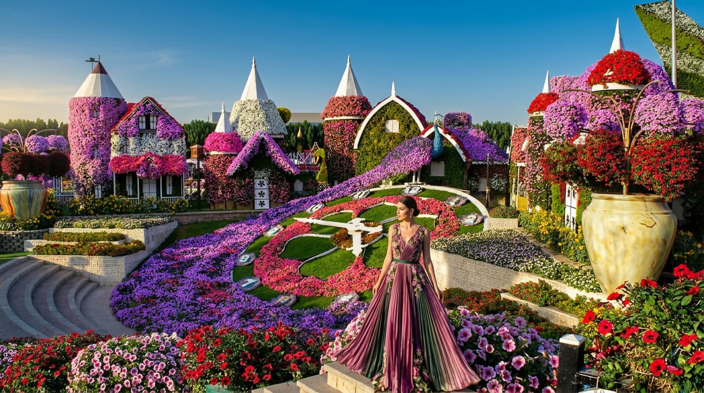 When is Dubai Miracle Garden open and what will you see there?