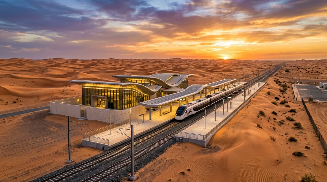 Why does the earlier Etihad Rail launch matter for Abu Dhabi and Liwa?