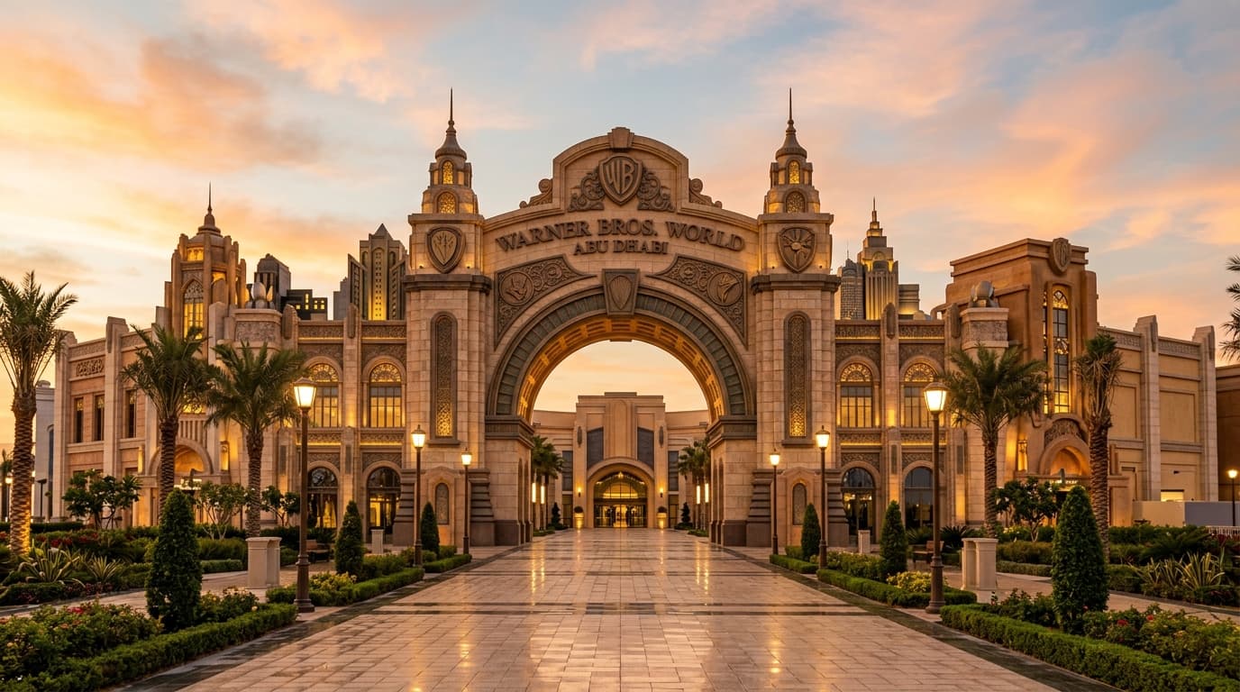 How should I plan a visit to Warner Bros. World Abu Dhabi and what to bring?