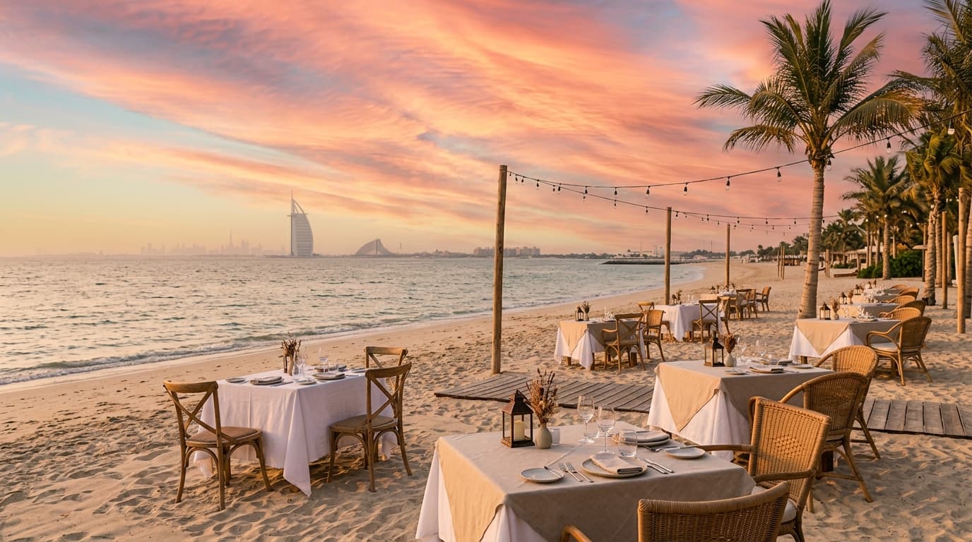 Why is December a good month for a beach festival in Dubai?
