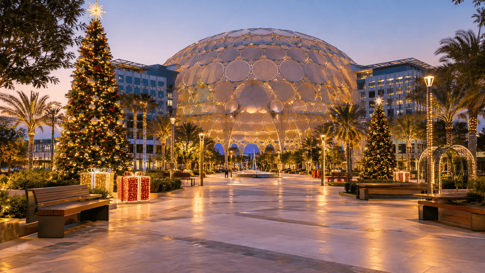 What tips should parents use when visiting Winter City at Al Wasl Plaza with children?