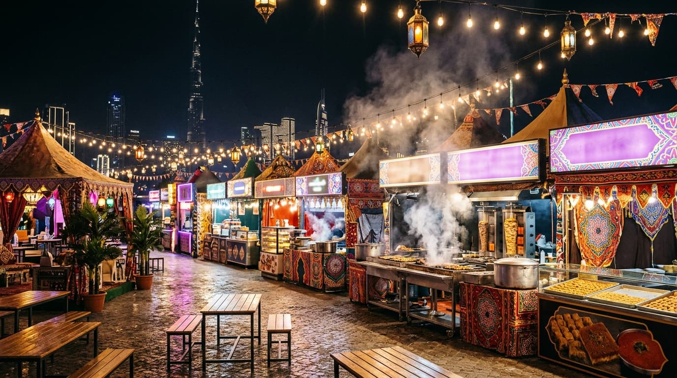 Why does Dubai host food festivals like Slice DXB?