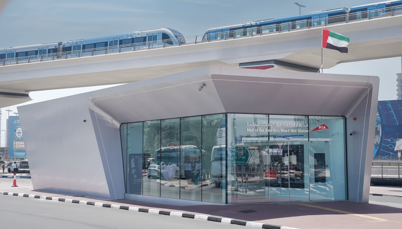 How will the smart bus station affect property buyers and developers in Dubai?