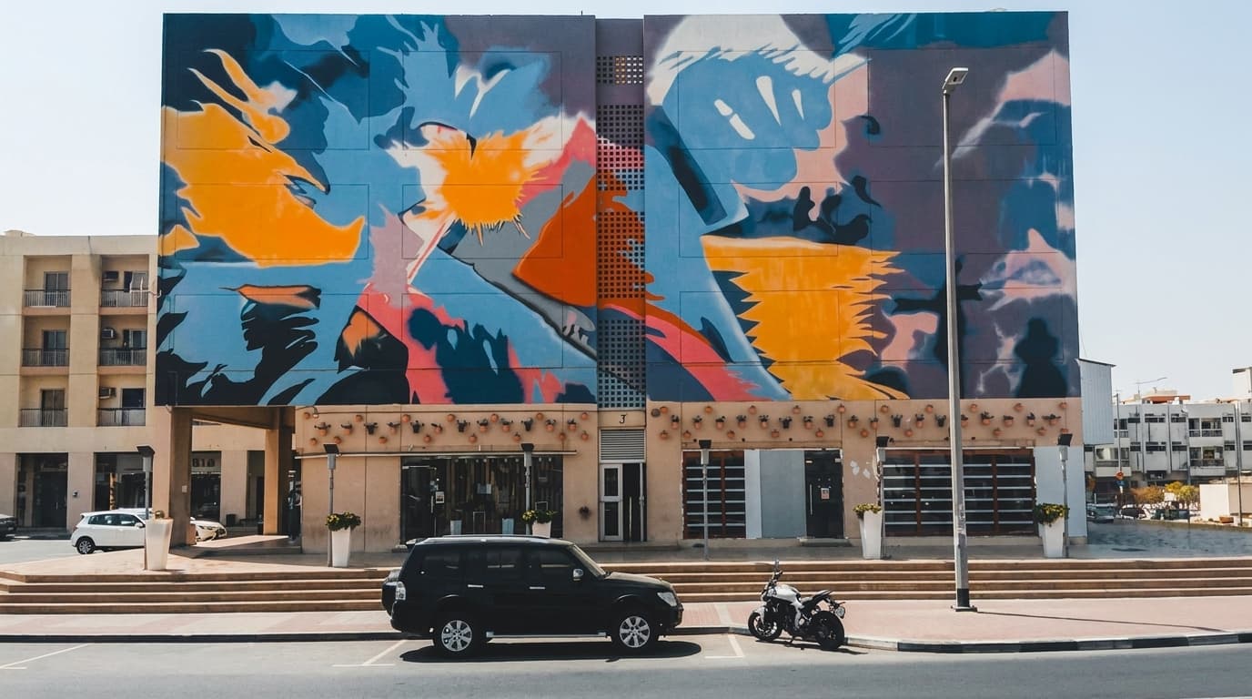 How to find murals and commissioned street art on Dubai neighbourhood tours