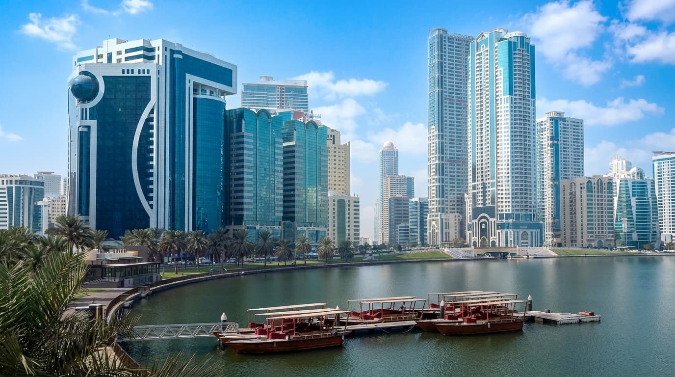How much value did Sharjah’s real estate market record this period?