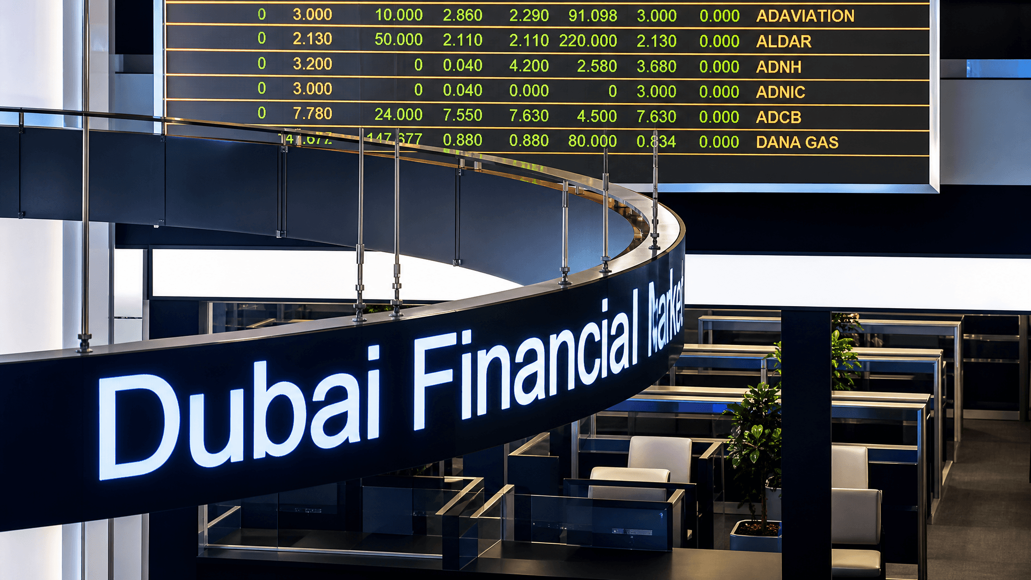 What happened on the Dubai Financial Market?