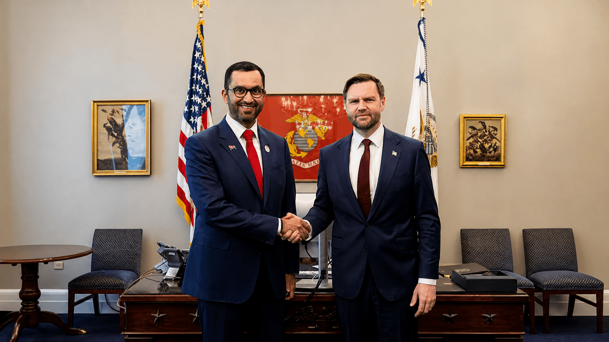 Why does the JD Vance meeting with Sultan Al Jaber matter for Gulf energy markets?